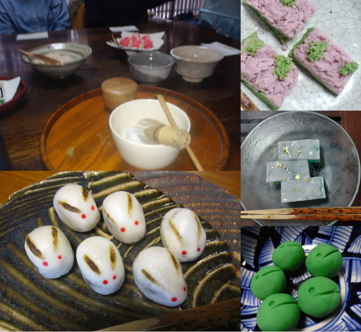 手作り和菓子作り体験&テーブルと椅子席の茶道体験